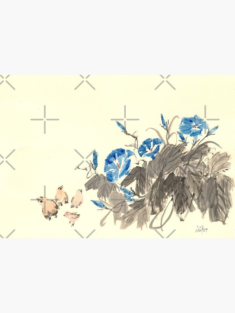 Morning Glory and Chickens by whya