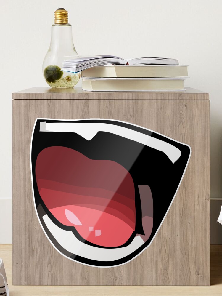 Kawaii Anime Manga Mouth Showing Teeth Sticker for Sale by TenchiMasaki