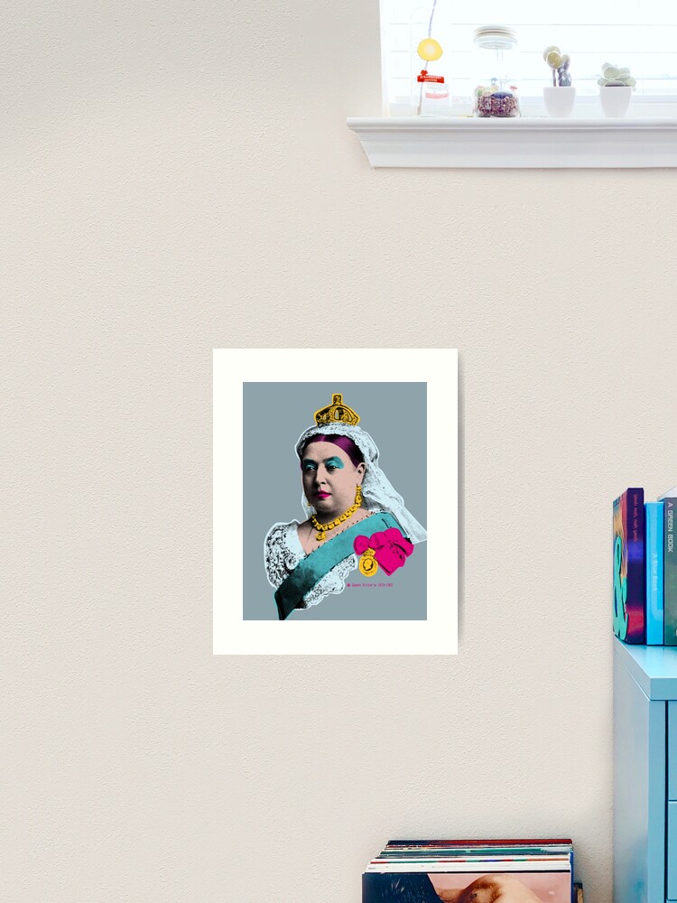 Thumbnail 1 of 3, Art Print, Queen Victoria designed and sold by les-dudes.
