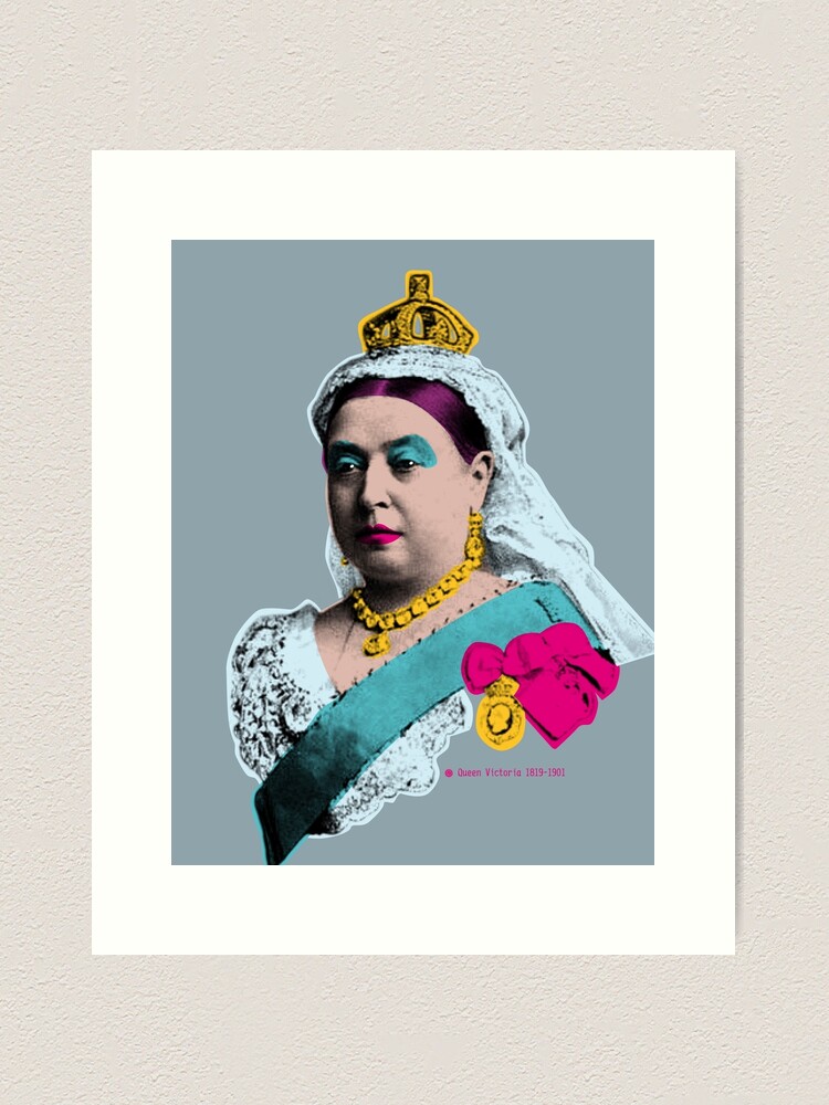 Thumbnail 2 of 3, Art Print, Queen Victoria designed and sold by les-dudes.