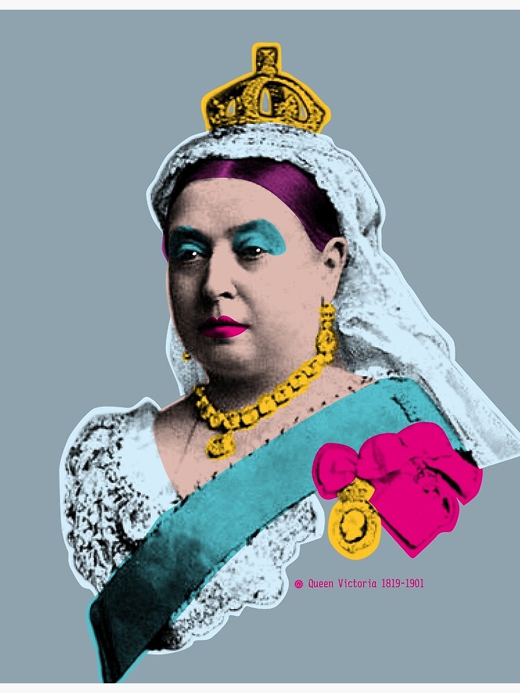 Thumbnail 3 of 3, Art Print, Queen Victoria designed and sold by les-dudes.