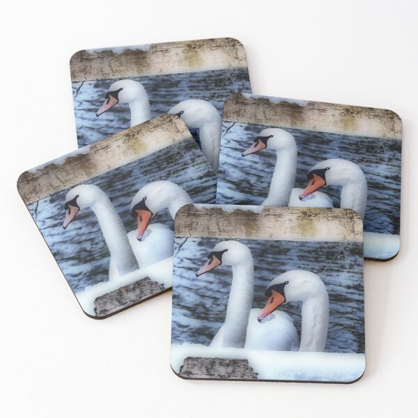 Item preview, Two swans in the snow designed and sold by Avril Harris.