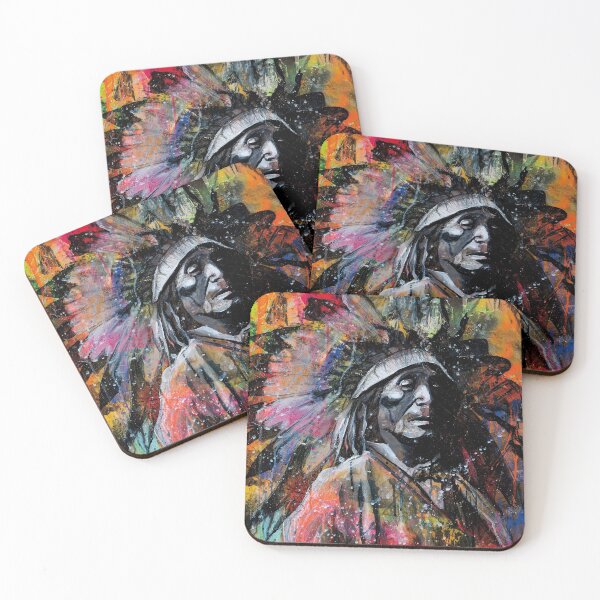 Item preview, portrait of indian chief designed and sold by Didier Chastan.