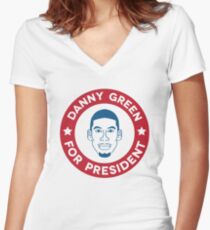 Danny Green for President Shirt mit V-Ausschnitt