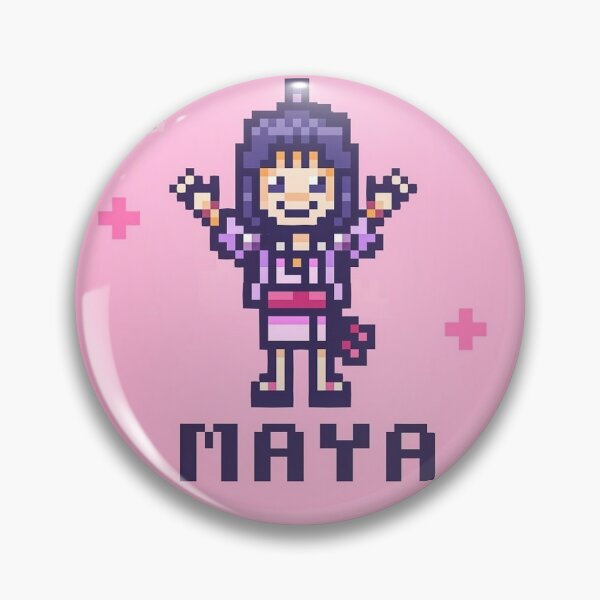 Item preview, Ace attorney Maya pink pixel art designed and sold by blueandpluto.
