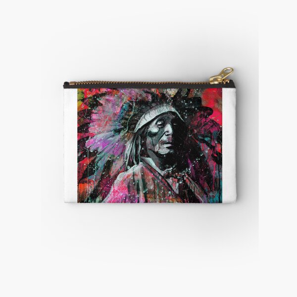 Item preview, portrait of indian chief (pink) designed and sold by Didier Chastan.