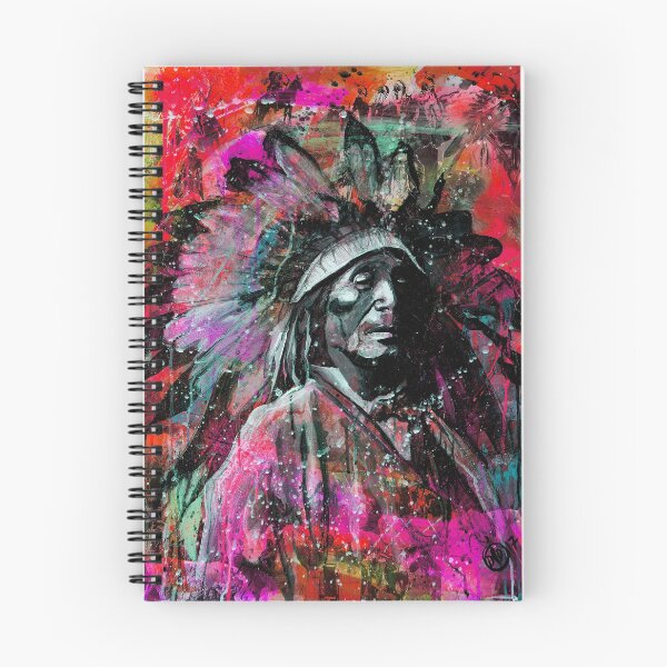 Item preview, portrait of indian chief (pink) designed and sold by Didier Chastan.