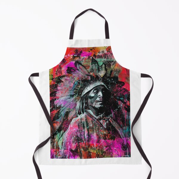 Item preview, portrait of indian chief (pink) designed and sold by Didier Chastan.