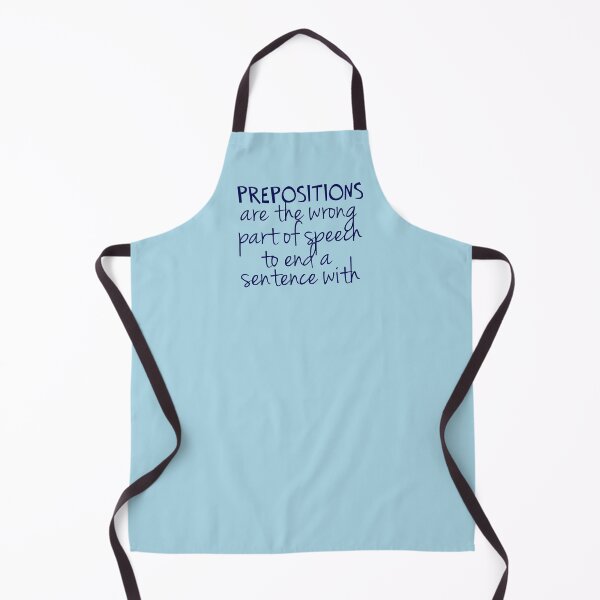 Item preview, Funny Preposition Grammar Quote designed and sold by Epic Love Designs.