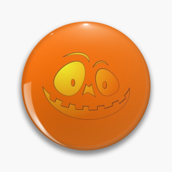Item preview, Cheeky Pumpkin Face on Dark Pumpkin Orange designed and sold by Creepyhollow.