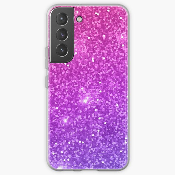 Purple Pink Glitter Sparkle Pattern Samsung Galaxy Soft Case