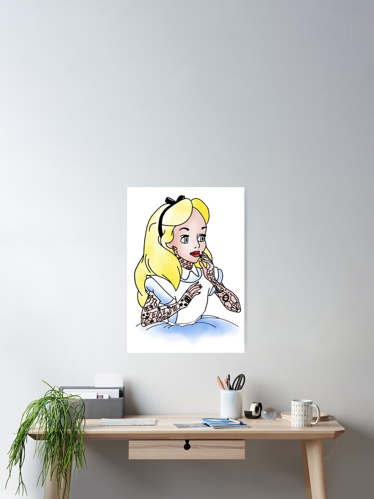 【ALICE IN WONDERLAND】手描き イラスト アート Akakura Illustration Alice's Adventures in Wonderland Figure