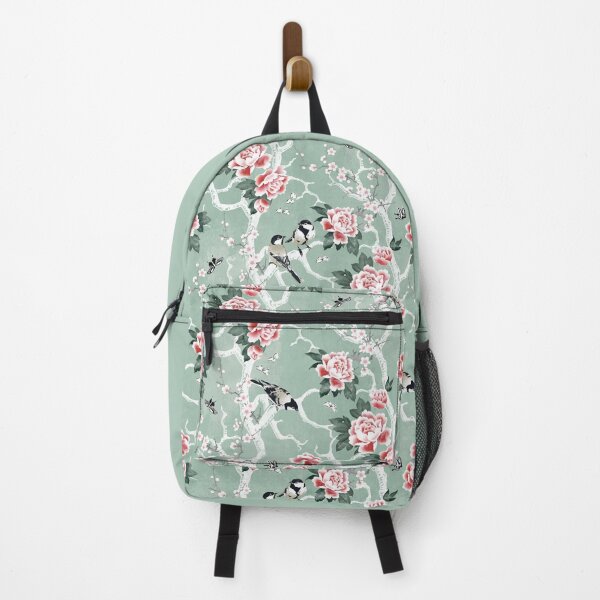 Item preview, Chinoiserie birds in green designed and sold by adenaJ.