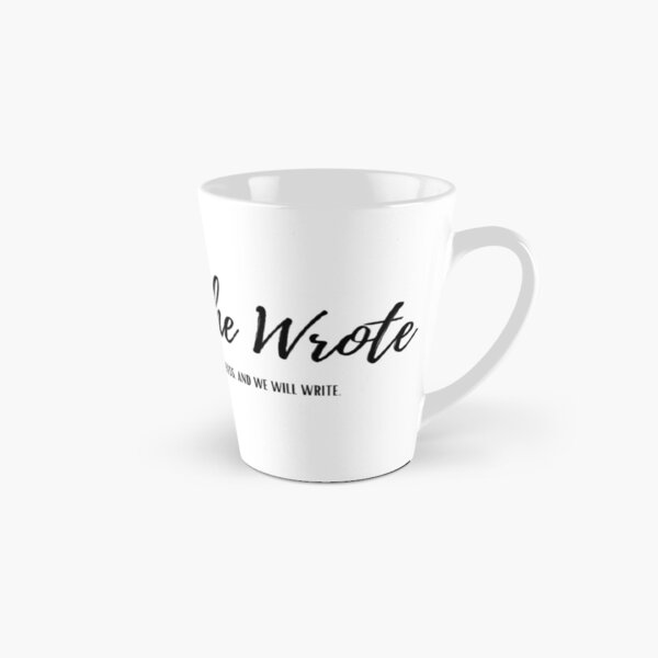 Fearless She Wrote Script - Clothing and Homegoods Tall Mug