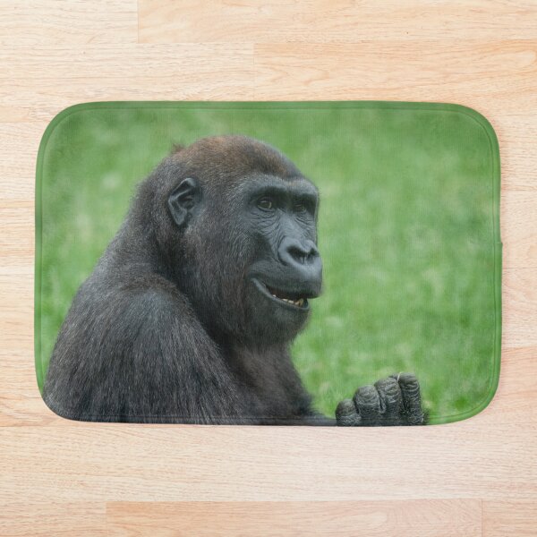 Item preview, Gorilla Lope Sitting In The Green Summer Grass designed and sold by rawshutterbug.