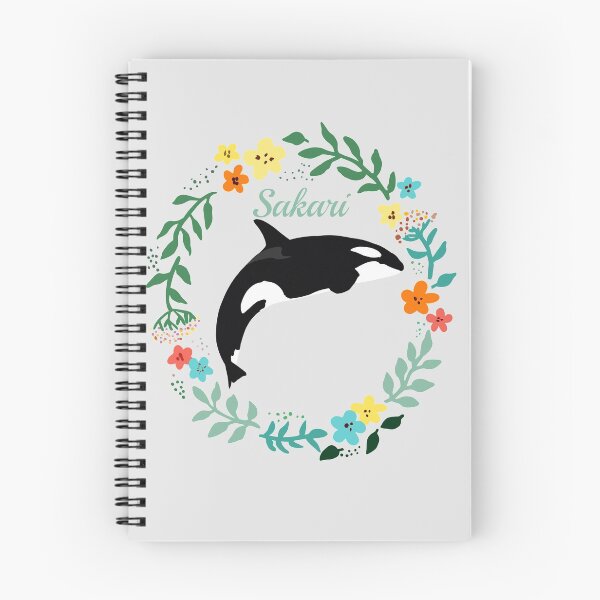 Item preview, Sakari the killer whale flower wreath designed and sold by Animaldesigns24.