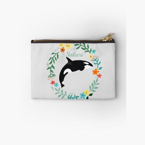 Item preview, Sakari the killer whale flower wreath designed and sold by Animaldesigns24.