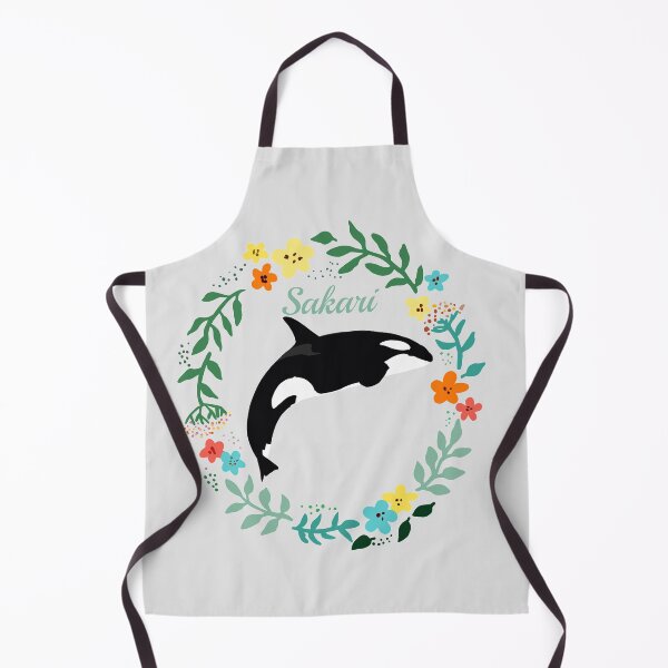 Item preview, Sakari the killer whale flower wreath designed and sold by Animaldesigns24.