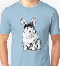 BAD dog – corgi carrying a knife Unisex T-Shirt