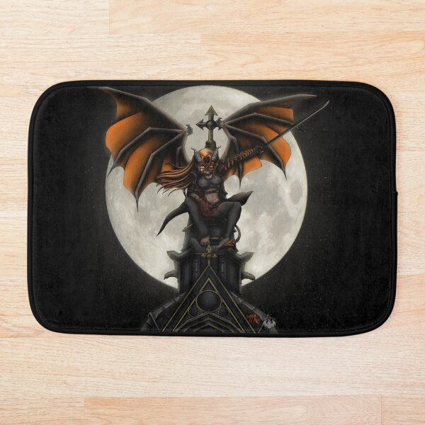Lily Knight: Sitting on top a Cathedral Bath Mat