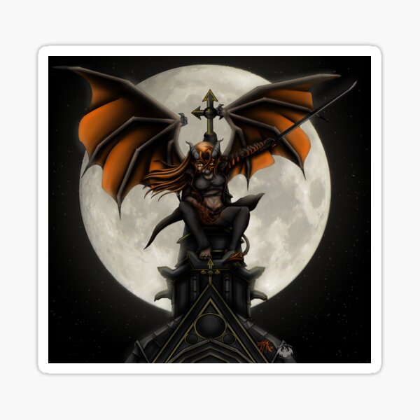 Lily Knight: Sitting on top a Cathedral Sticker