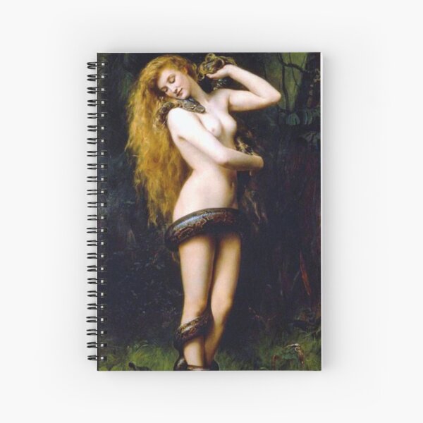 Lilith avec le serpent - John Collier 1886 Cahier à spirale