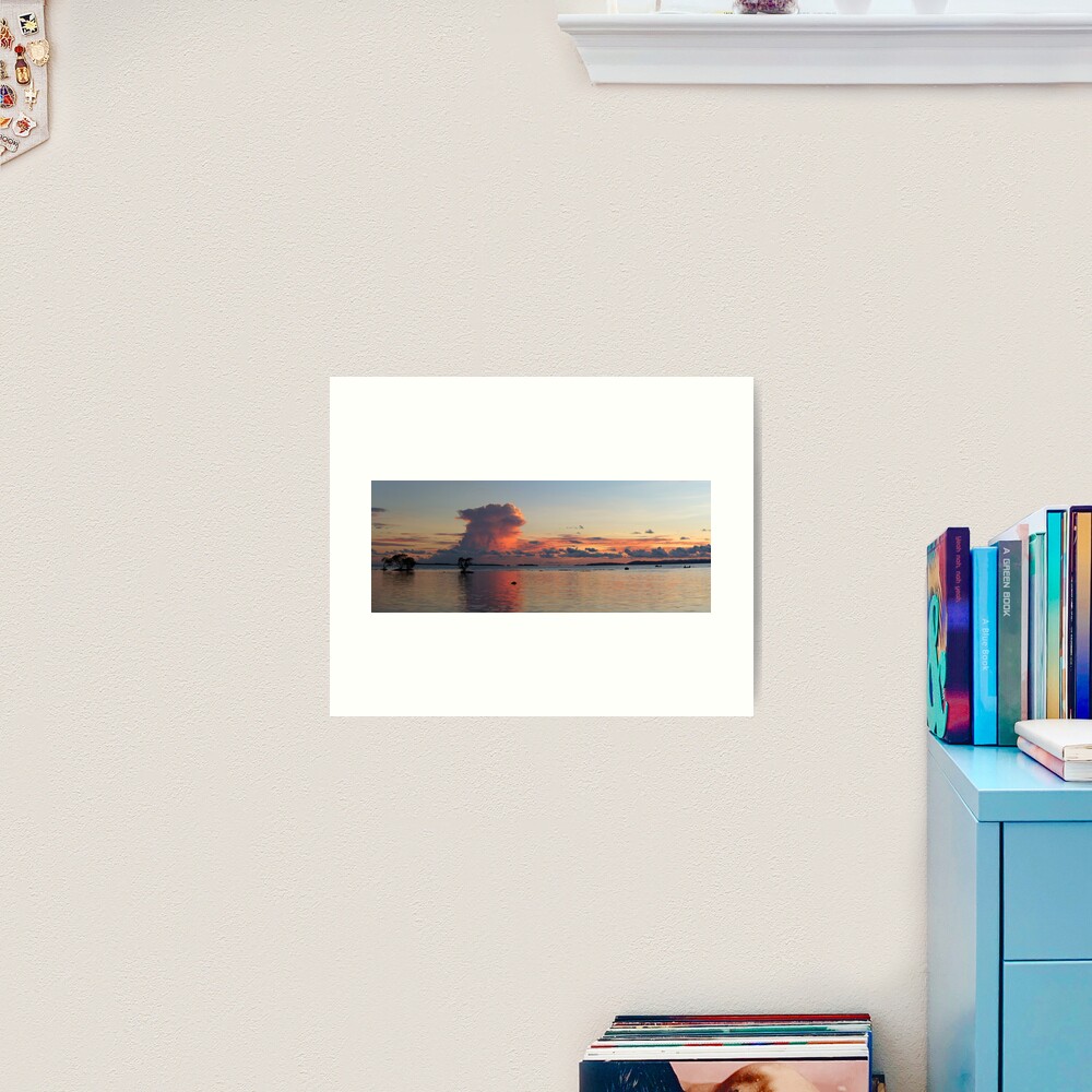 Sunset at Vavanga Art Print