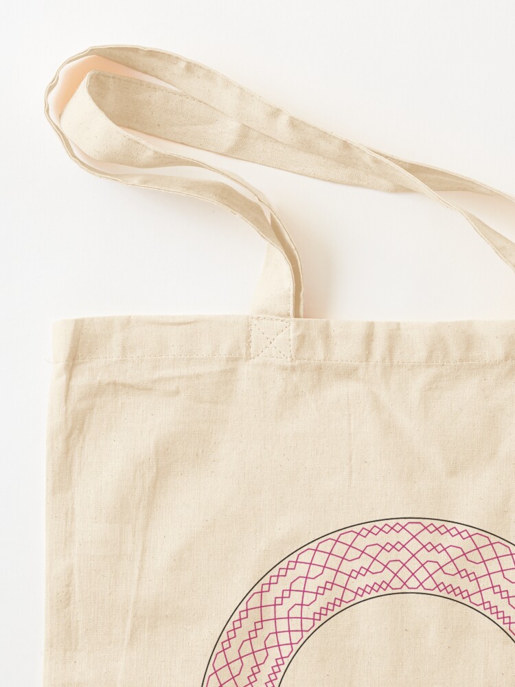 Alternate view of Double Norwich Court Bob Major Method Wreath — Tote Bag Tote Bag