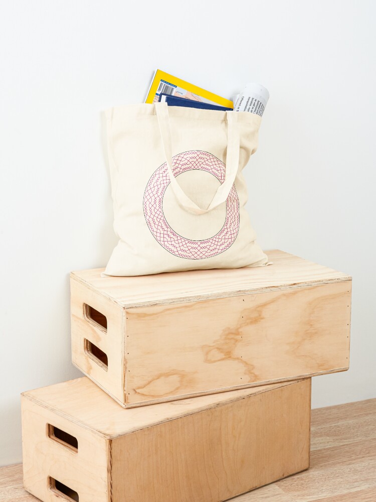 Alternate view of Double Norwich Court Bob Major Method Wreath — Tote Bag Tote Bag
