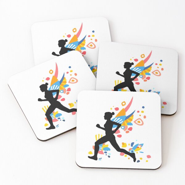 Item preview, Colorful Energy - Running Girl Silhouette designed and sold by XOOXOO.