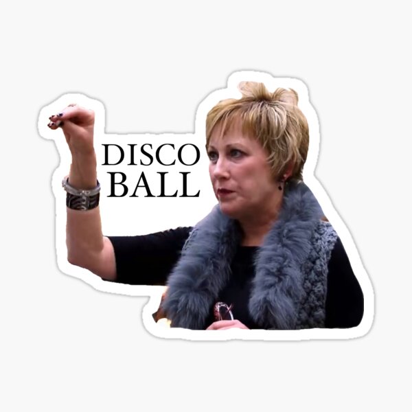 disco ball cathy Sticker