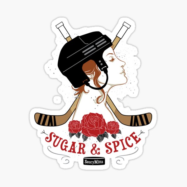 Sugar and Spice Hockey Womens Sticker