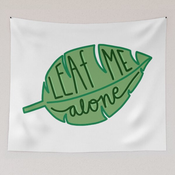 Item preview, Funny Leaf Pun “Leaf Me Alone” designed and sold by Cafecreativity.