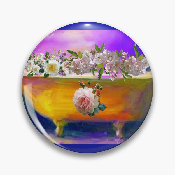 Item preview, Claw foot tub floral designed and sold by Aquila Light Pictures.