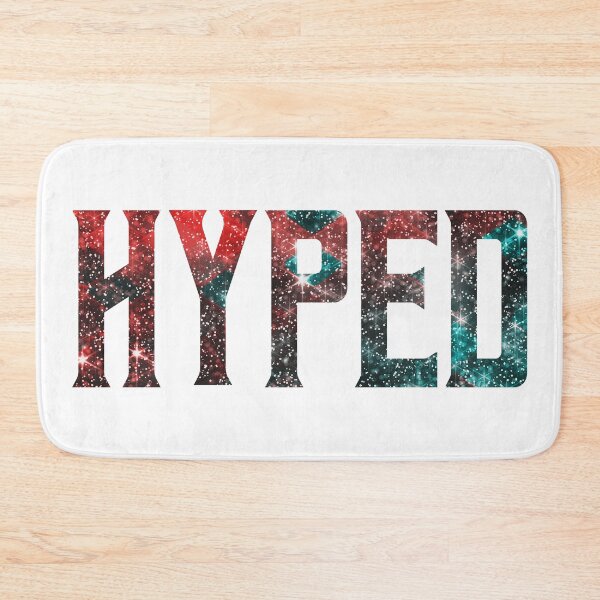 Item preview, Hyped (Stylish Vintage Retro Logo • Colorful Shiny Stars Look) designed and sold by SassyClassyMe.