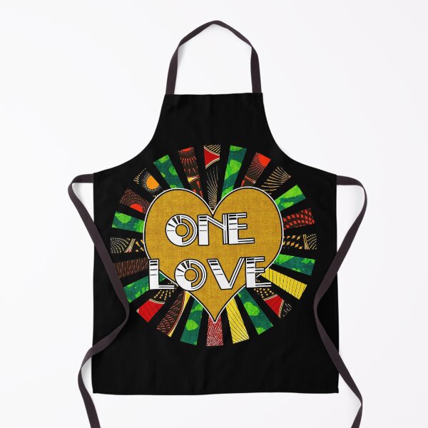 Item preview, One Love Rasta African Fabric Collage designed and sold by artbyomega.