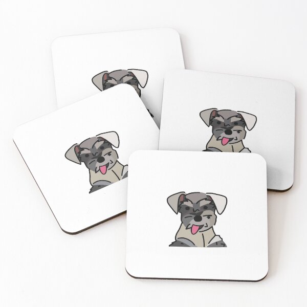 Item preview, Schnauzer sticking out its tongue designed and sold by Rocky Designs.