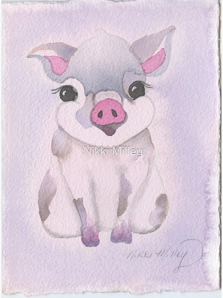 The Brush Babies Pig by nikkiMilleyart