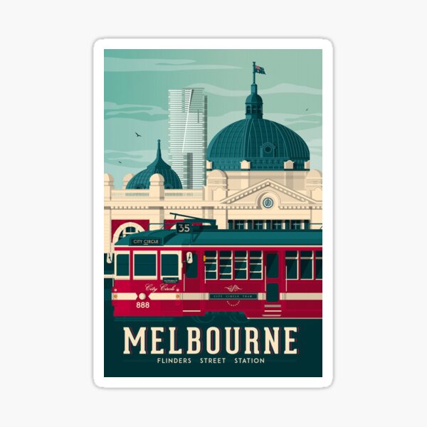 Aperçu de l'œuvre Melbourne Victoria - Gare de Flinders Street créée et vendue par art-lovers.