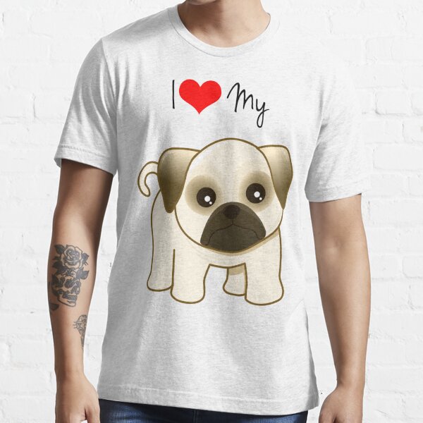 Cute Little Pug Puppy Dog Essential T-Shirt