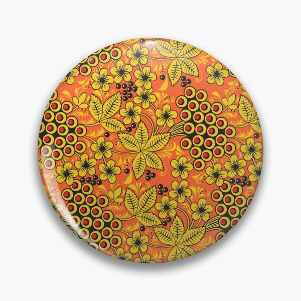 Item preview, Khohloma Russian Pattern Berries and Leaves designed and sold by Pixelchicken.