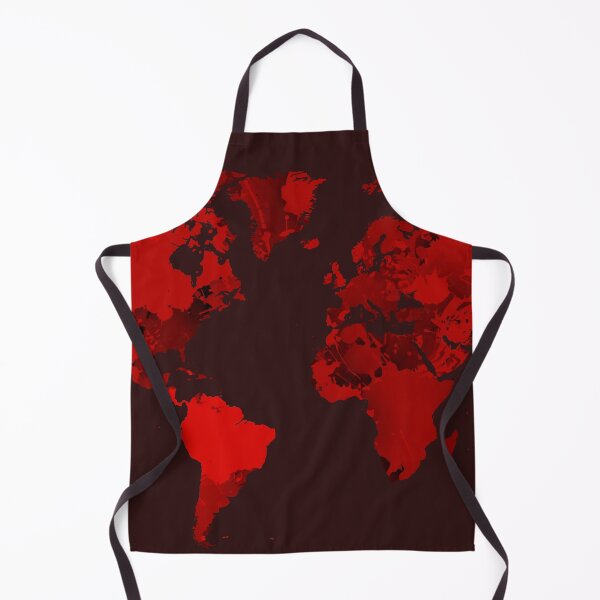 Item preview, Red map of the world designed and sold by AlbertoRuiZ.