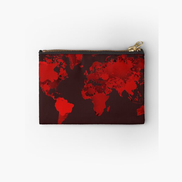 Item preview, Red map of the world designed and sold by AlbertoRuiZ.