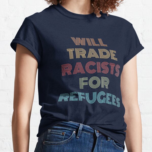 Will Trade Racists For Refugees - Anti Racism Doormat, Protest, Refugee, Immigrant, Equality, Housewarming Gift, Fall Decor, store Home Decor