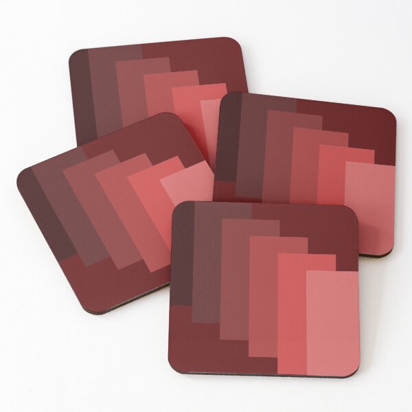 Item preview, Burgundy red geometric pattern designed and sold by likebakerdo.