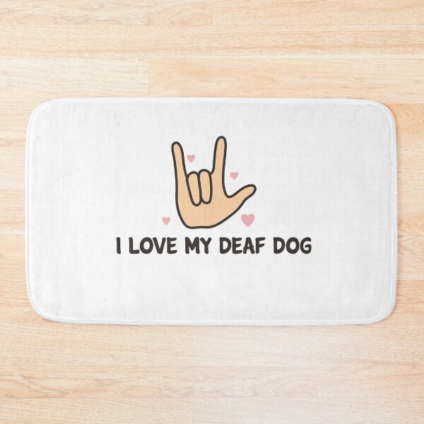 Item preview, I Love My Deaf Dog & ASL Sign language: Cute T-shirt For Dog Lovers designed and sold by Dogvills.