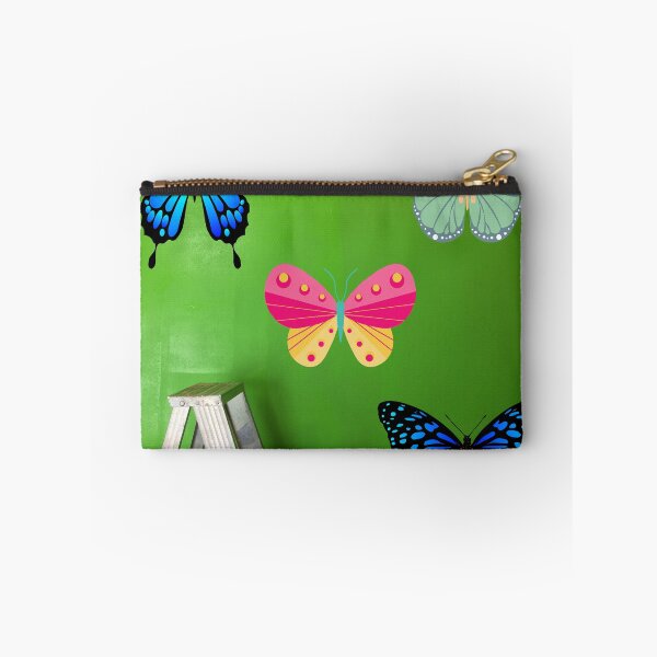 Item preview, Beautiful butterfly on green wall designed and sold by Giree07.