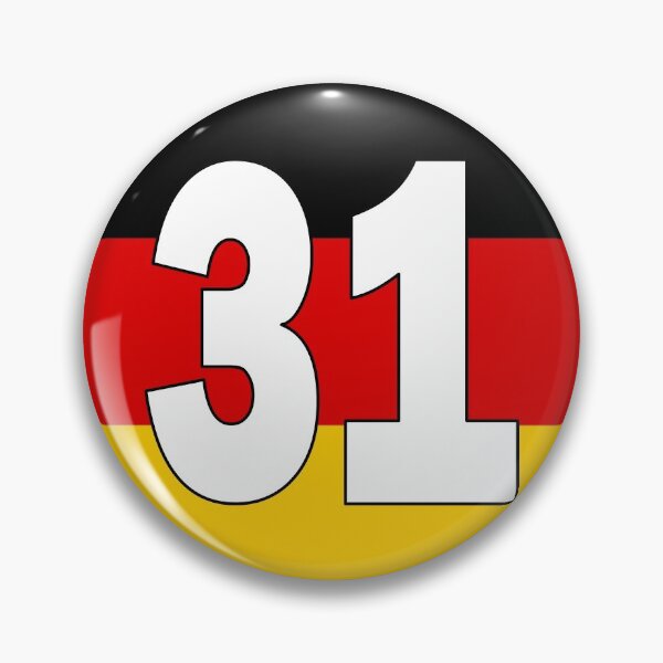 Item preview, Number 31 with Germany flag on the background designed and sold by AllShirts21.