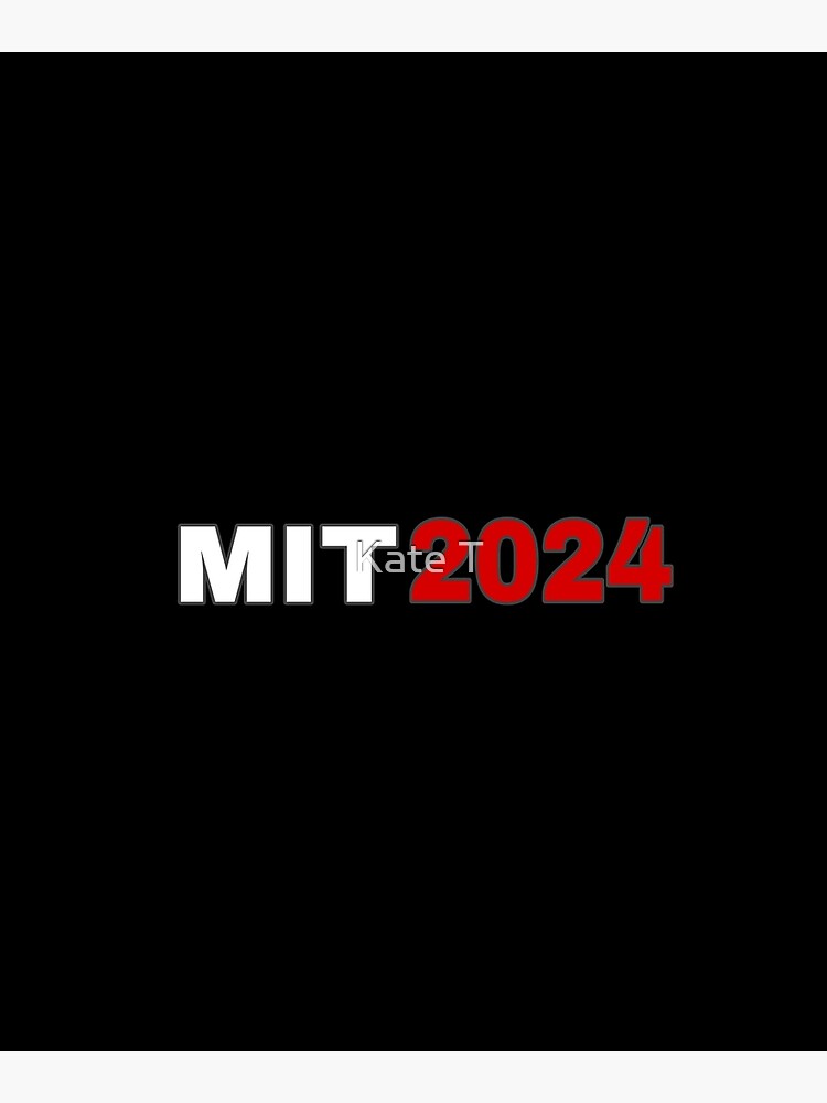 "MIT Class of 2024" Mounted Print by Katiesorrell Redbubble