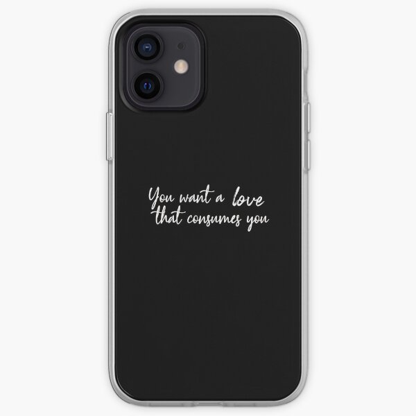 Damon Salvatore You want a love that consumes you Funda blanda para iPhone